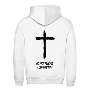 Damen Hoodie he died for me i live for him