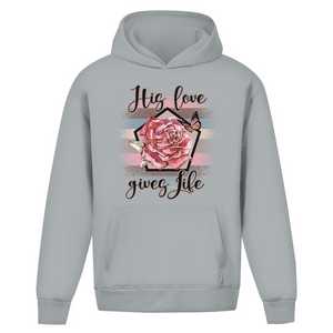 Oversize Hoodie Ohne Kordel his love gives life