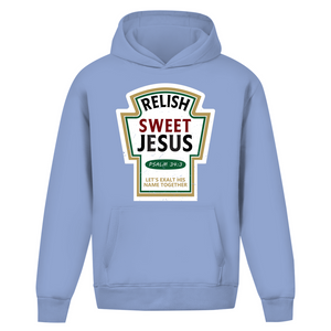 Oversize Hoodie Ohne Kordel relish sweet jesus psalm 34:3