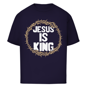 Oversize T-Shirt jesus is king dornenkrone