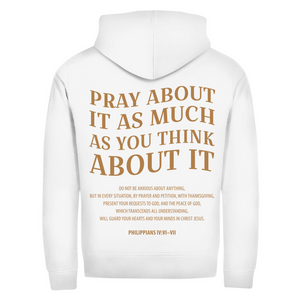 Zipper Hoodie pray about it philippians 4:6-7