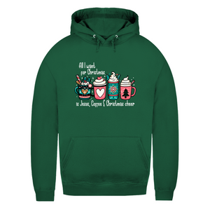 Damen Hoodie all i want for christmas is jesus coffee