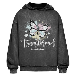 Oversize Washed Hoodie transformed by gods love