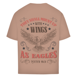 Oversize T-Shirt mount up with wings isaiah 40:31