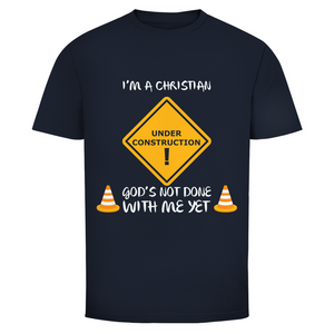 Herren T-Shirt christian under construction