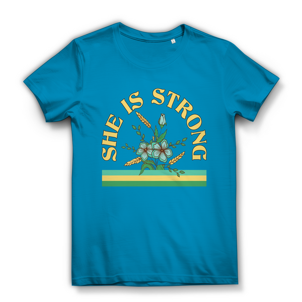 Damen Bio T-Shirt she is strong