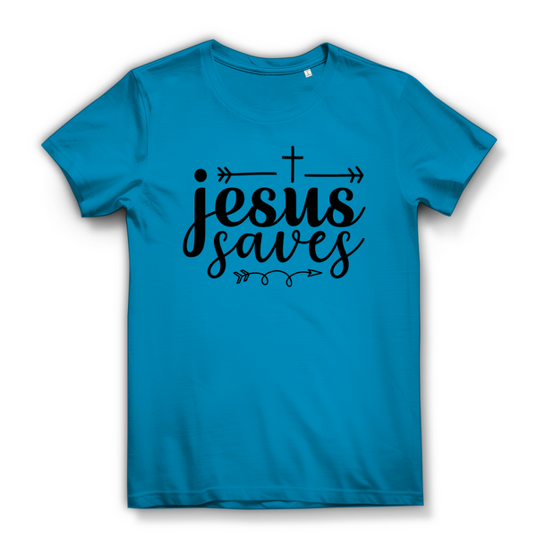 Damen Premium Bio T-Shirt jesus saves