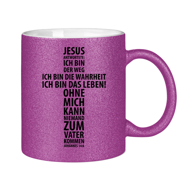 Glitzertasse jesus antwortete