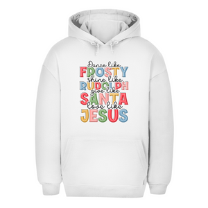 Unisex Oversize Hoodie give like santa love like jesus