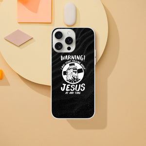 warning may start talking about jesus iPhone-Hülle