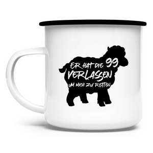 Emaille Tasse er hatte die 99 verlassen schaf
