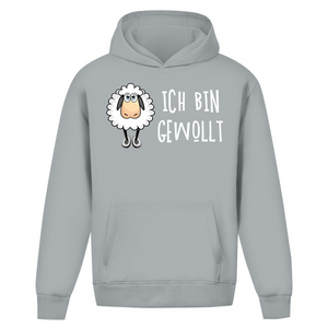 Oversize Hoodie Ohne Kordel ich bin gewollt