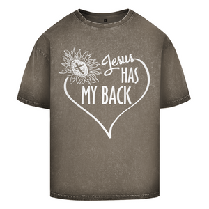 Oversize Washed T-Shirt jesus has my back