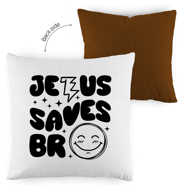 Kopfkissen zweifarbig jesus saves bro