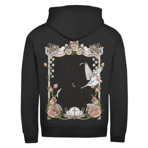 Zipper Hoodie where the spirit of the lord