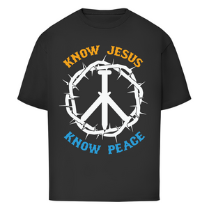 Oversize T-Shirt know jesus know peace
