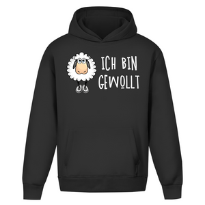 Oversize Hoodie Ohne Kordel ich bin gewollt