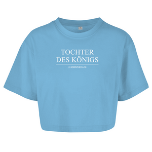 Damen Oversize Crop Top tochter des königs 2. korinther 6:18