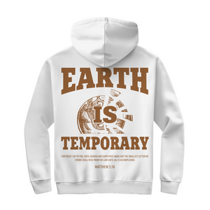 Herren Zipper Hoodie earth ist temporary matthew 5:18