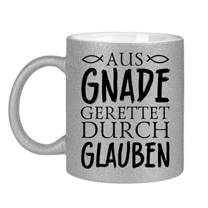 Glitzertasse aus gnade gerettet