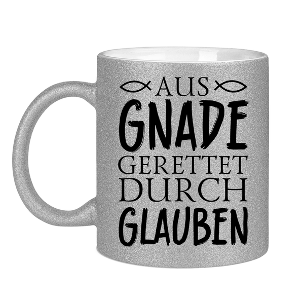 Glitzertasse aus gnade gerettet