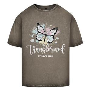 Oversize Washed T-Shirt transformed by gods love