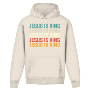 Oversize Hoodie Ohne Kordel jesus is king vintage