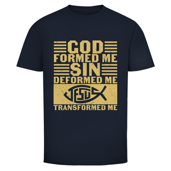 Herren T-Shirt god formed me