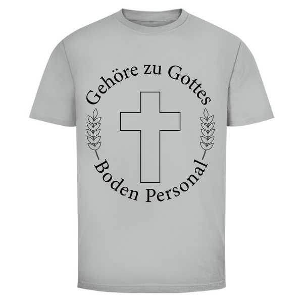 Herren T-Shirt gehöre zu gottes boden personal