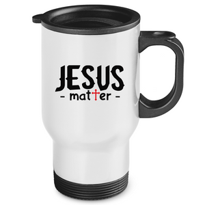 Edelstahl-Thermobecher jesus matter