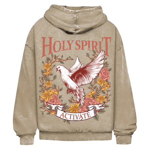 Oversize Washed Hoodie holy spirit activate