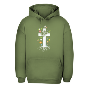 Unisex Oversize Hoodie kreuz roots