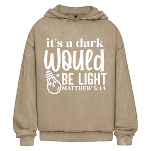 Oversize Washed Hoodie would be light matthew 5:14
