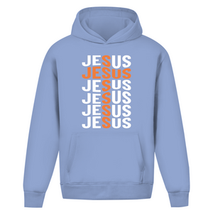 Oversize Hoodie Ohne Kordel jesus kreuz