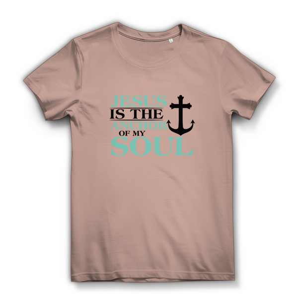 Damen Bio T-Shirt jesus is the anchor of my soul segeln