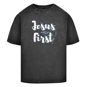 Oversize Washed T-Shirt jesus first