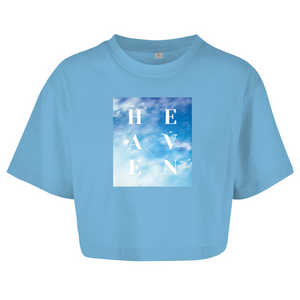 Damen Oversize Crop Top heaven