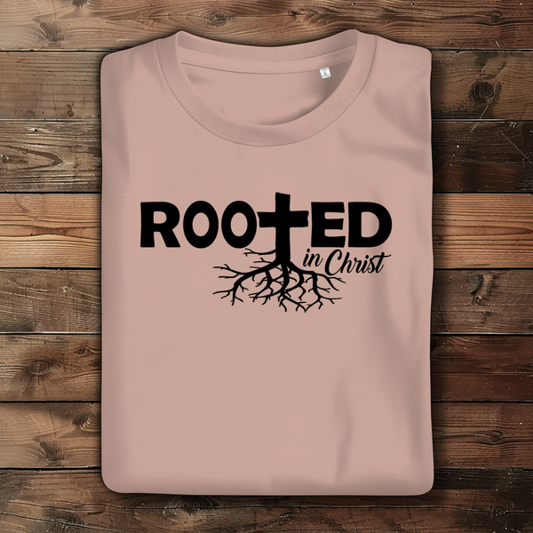 Damen Bio T-Shirt rooted in christ