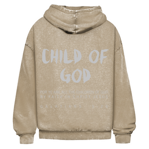 Oversize Washed Hoodie child of god galatians 3:26