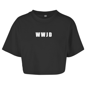 Damen Oversize Crop Top der wwjd