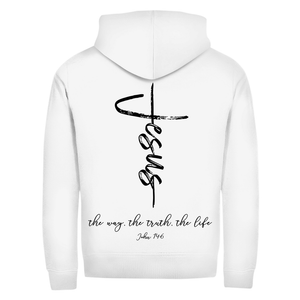 Zipper Hoodie the way the truth the life john 14:6