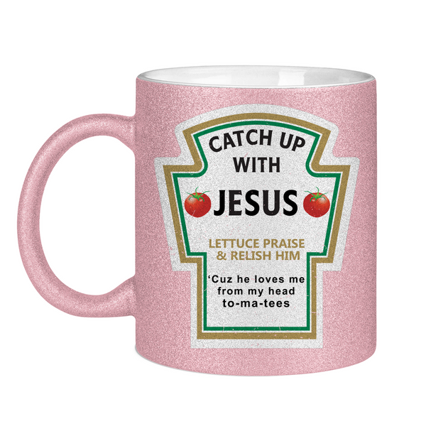 Glitzertasse catch up with jesus