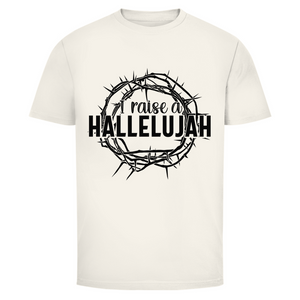 Herren T-Shirt i raise a hallelujah dornenkrone