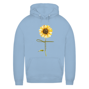 Damen Hoodie jesus sonnenblume