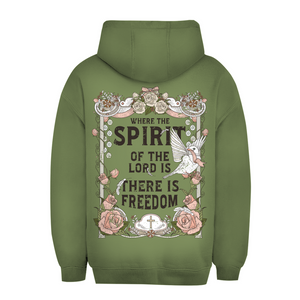 Unisex Oversize Hoodie where the spirit of the lord