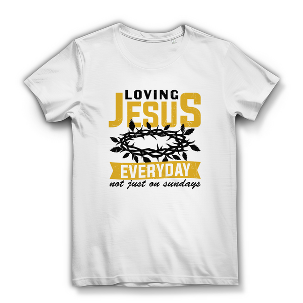 Damen Bio T-Shirt loving jesus everyday