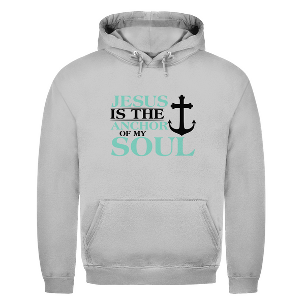 Herren Hoodie jesus is the anchor of my soul segeln