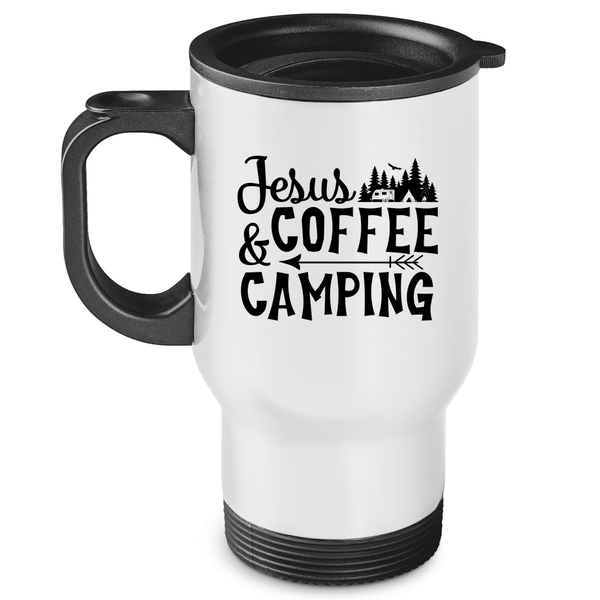 Edelstahl-Thermobecher jesus coffee camping