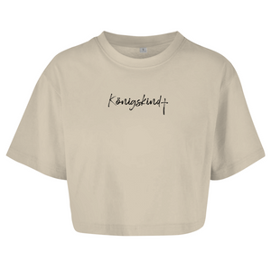 Damen Oversize Crop Top königskind