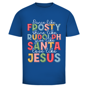Herren T-Shirt give like santa love like jesus